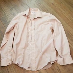 peach dress shirt